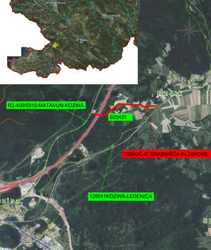 Zapora ceste zaradi del